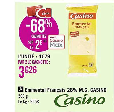 Emmental Français 28% Casino
