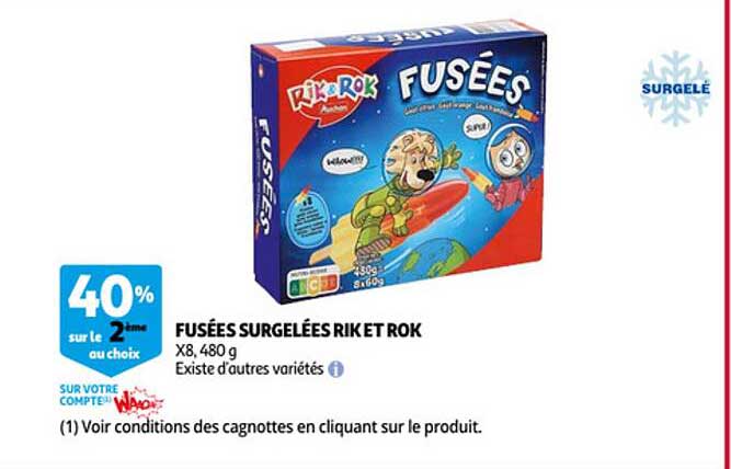 fusées surgelées rik et rok