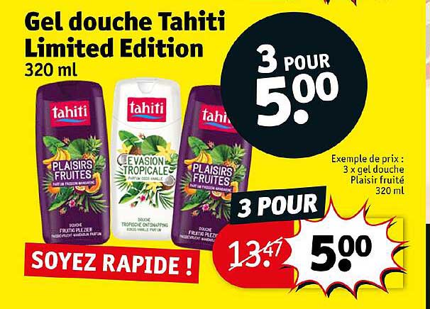 gel douche tahiti limited edition