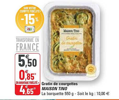 Gratin De Courgettes Maison Tino