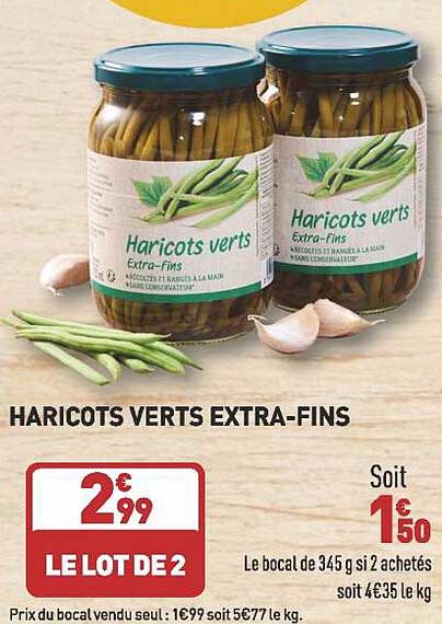 haricots verts extra-fins