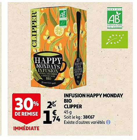 infusion happy monday bio clipper