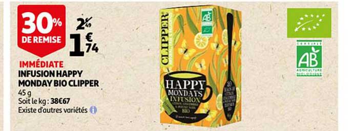 infusion happy monday bio clipper