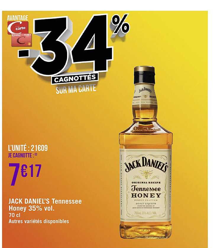jack daniel's tennessee honey 35% vol.