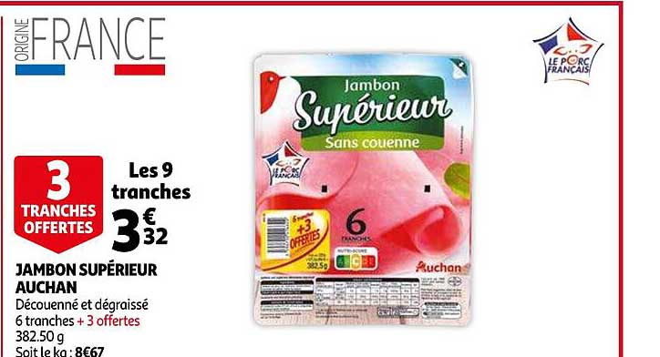 Jambon Supérieur Auchan