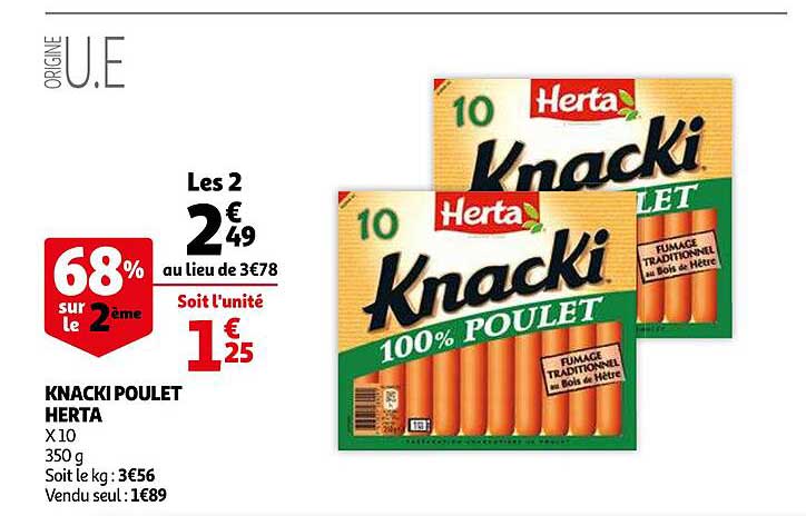 Knacki Poulet Herta