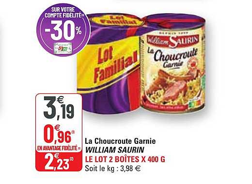 la choucroute garnie william saurin
