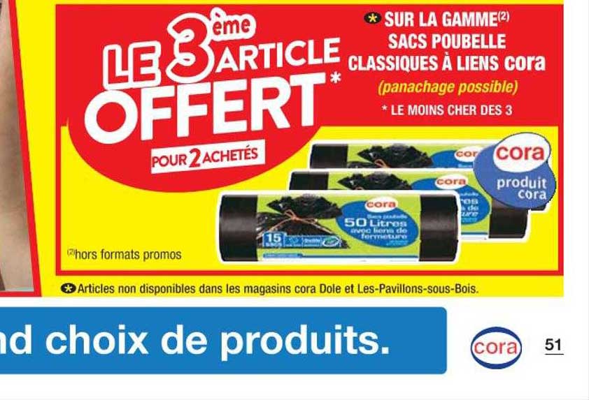 la gamme sacs poubelle classiques à lien cora