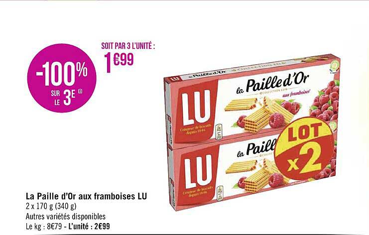 La Paille D'or Aux Framboises Lu