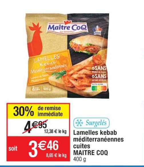 lamelles kebab méditerranéennes