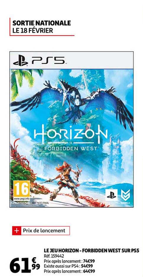 le jeu horizon - forbidden west sur ps5