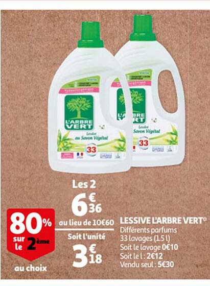 lessive l'arbre vert