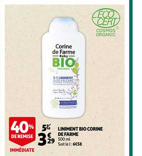 liniment bio corine de farme