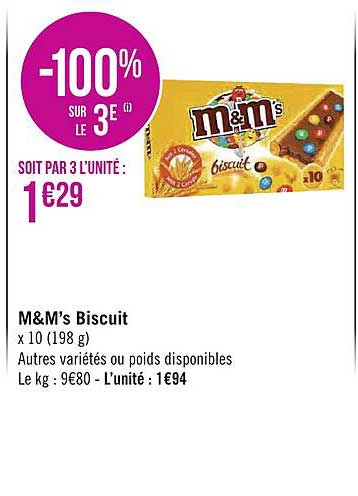 M&m's Biscuit