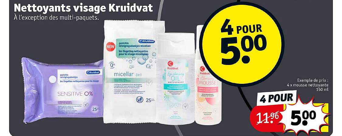 nettoyants visage kruidvat