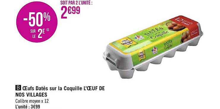 oeufs datés sur la coquille l'oeuf de nos villages