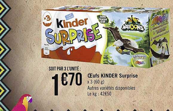 oeufs kinder suprise