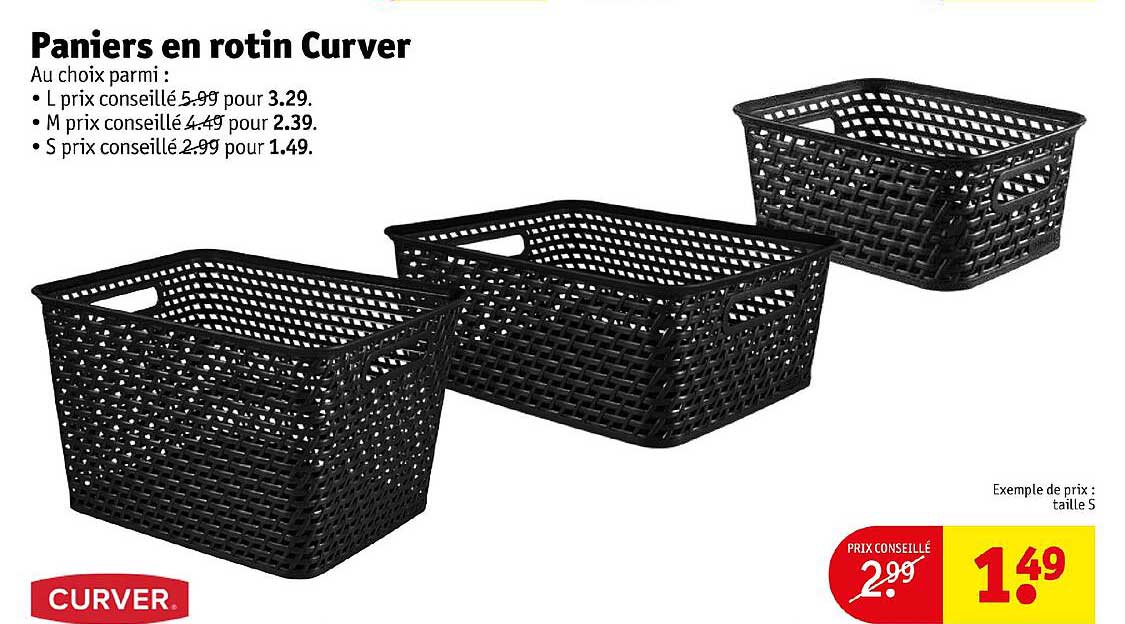 Paniers En Rotin Curver