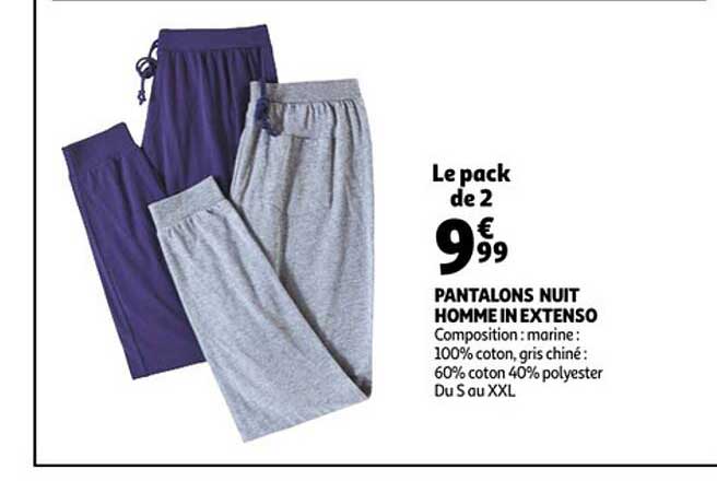 pantalons nuit homme in extenso