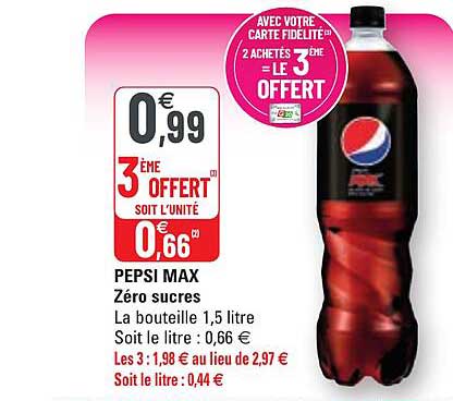 Pepsi Max Zéro Sucres