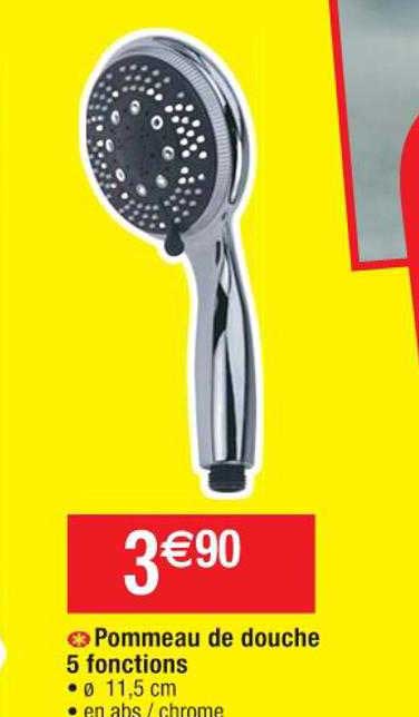 pommeau de douche 5 fonctions