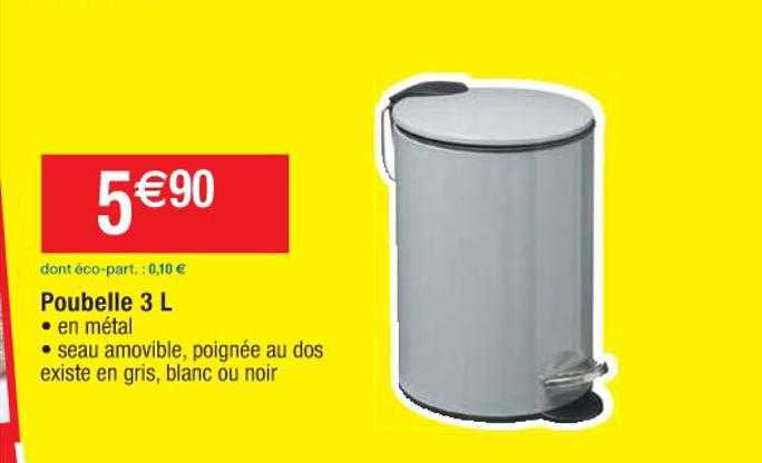 Poubelle 3 L