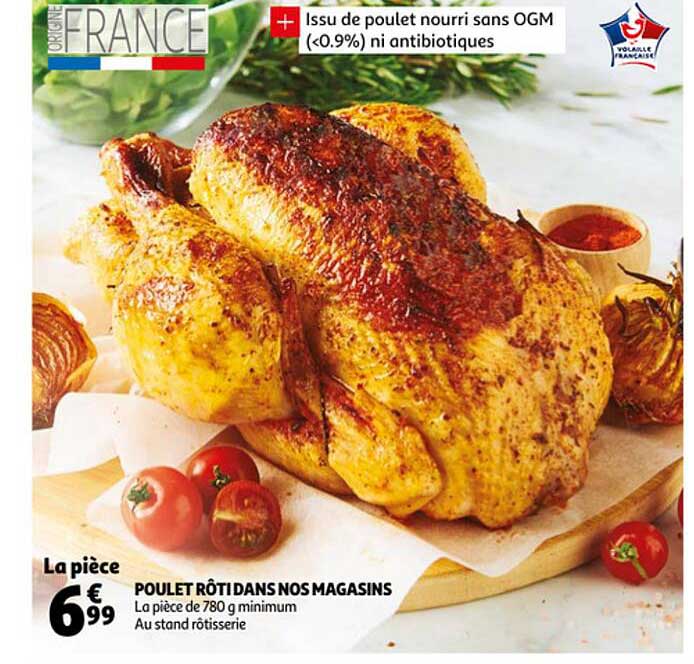 poulet rôti dans nos magasins