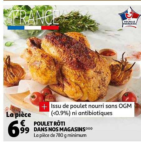 poulet rôti dans nos magasins