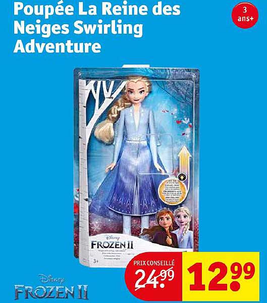 poupée la reine des neiges swirling adventure