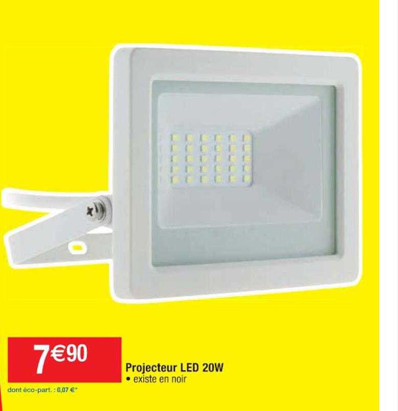 projecteur led 20w