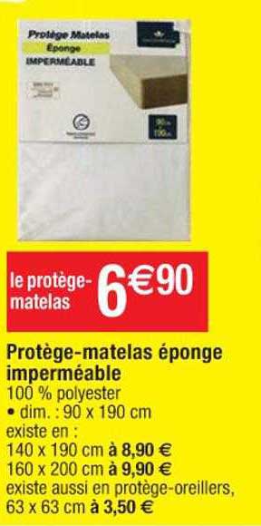 protège-matelas éponge imperméable