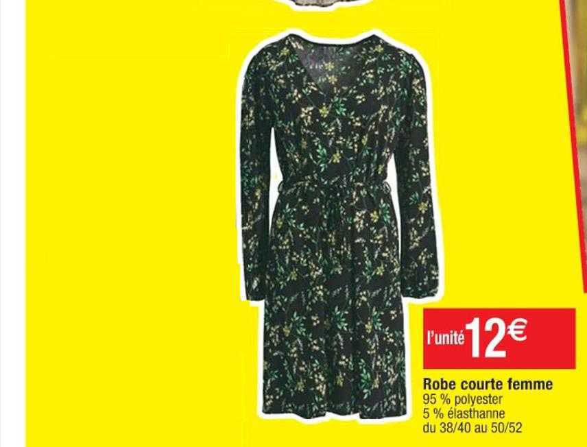 robe courte femme