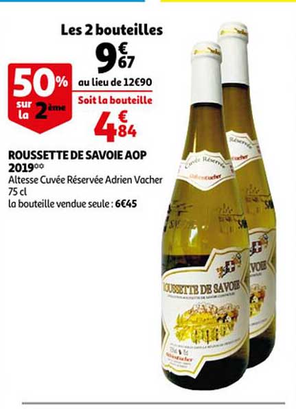 roussette de savoie aop 2019 altesse cuvée réservée adrien vacher