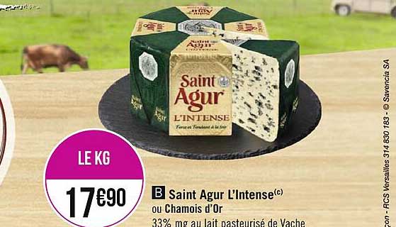 saint agur l'intense ou chamois d'or