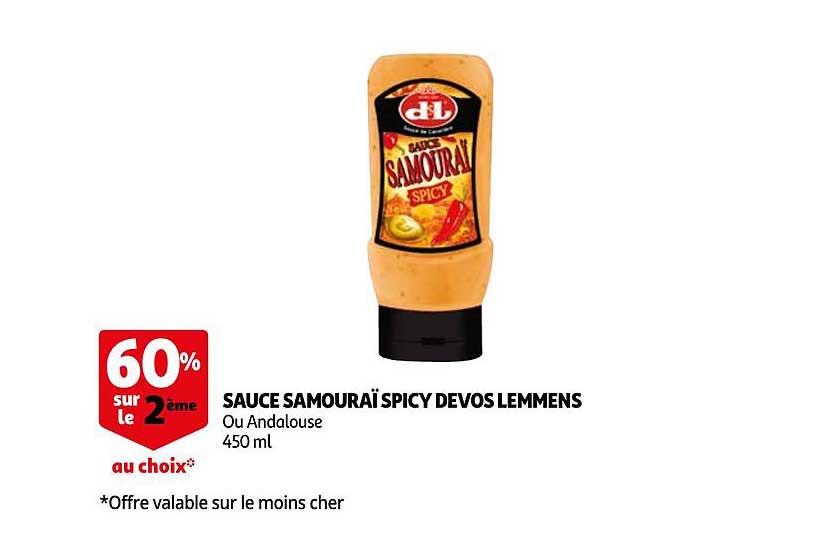 sauce samouraï spicy devos lemmens