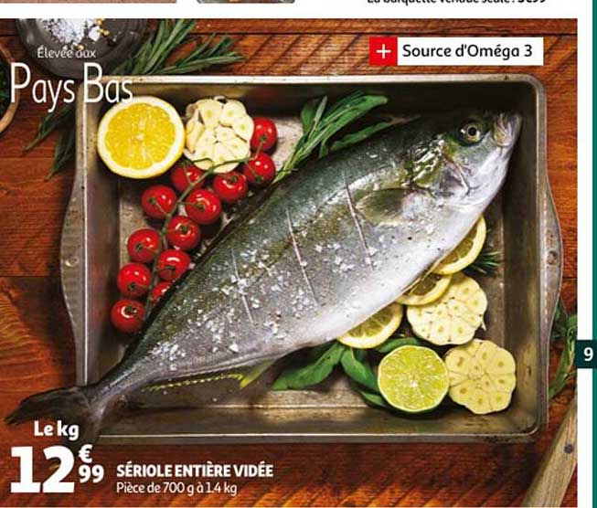 sériole entière vidée