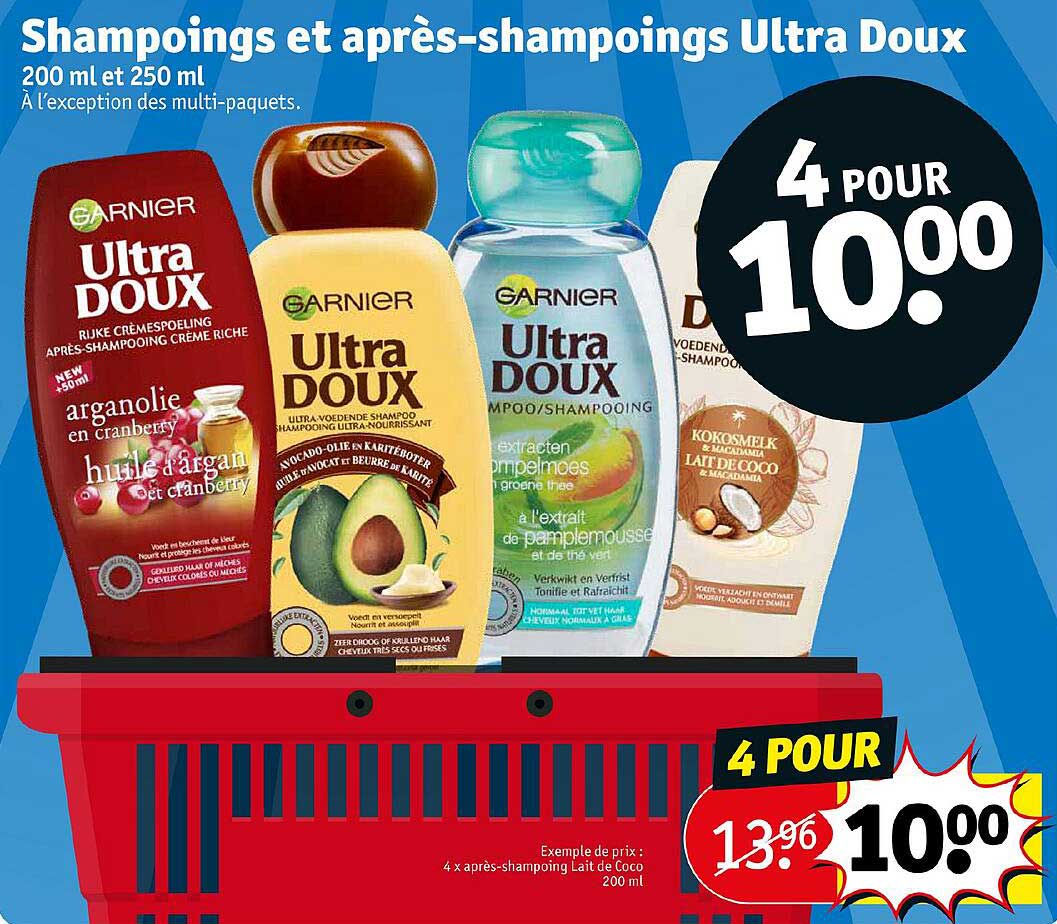 shampooings et après-shampoings ultra doux