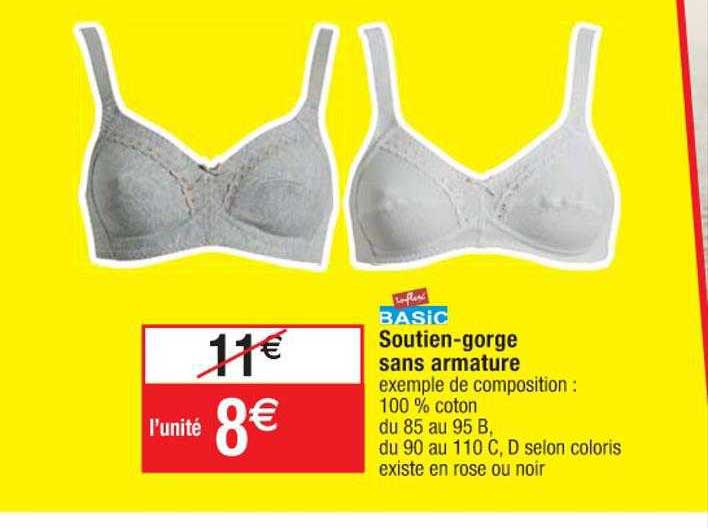 soutien-gorge sans armature influx basic