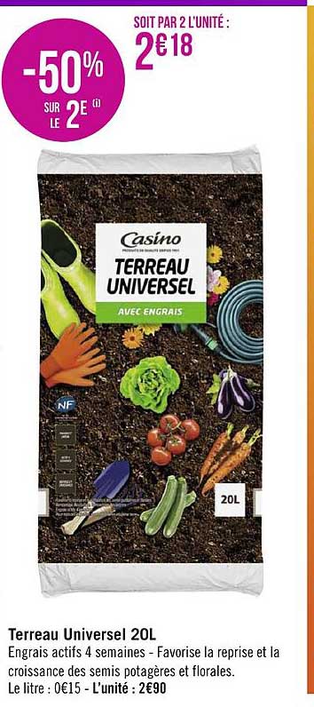terreau unversel 20l