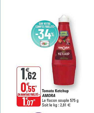 tomato ketchup amora