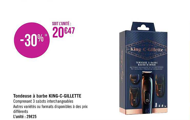 Tondeuse à Barbe King-c-gillette