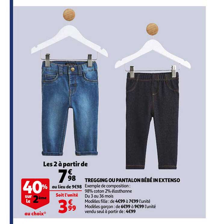 tregging ou pantalon bébé in extenso