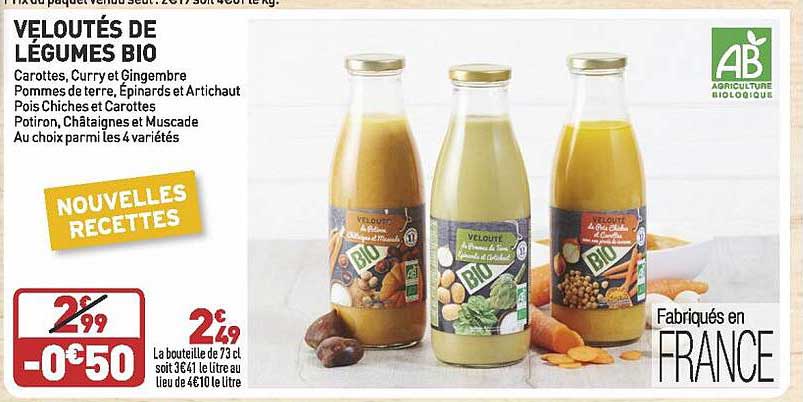 Veloutés De Légumes Bio