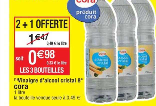 Vinaigre D'alcool Cristal 8°