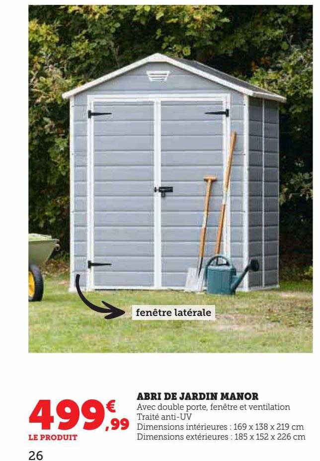 abri de jardin manor