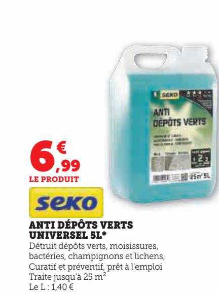 anti dépôts verts universel 5 l seko