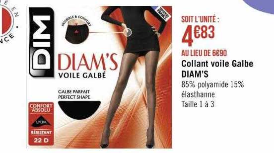 collant coile galbe diam's