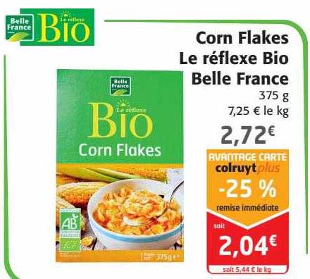 corn flakes le réflexe bio belle france