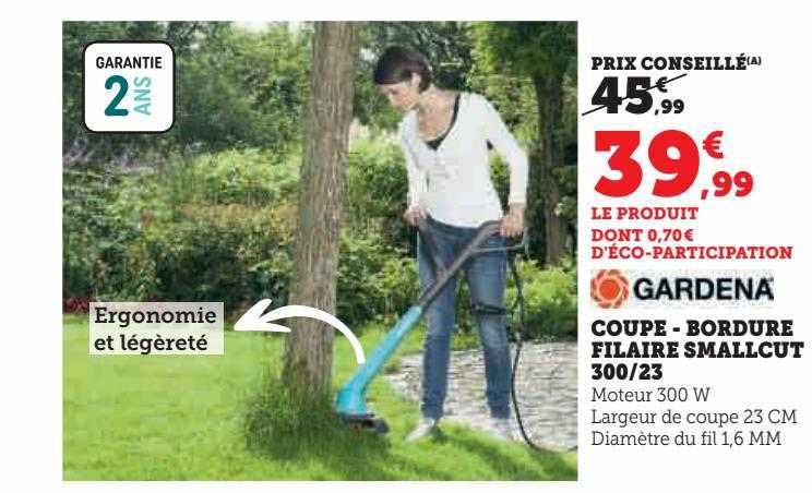 coupe-bordure filaire smallcut 300-23 gardena