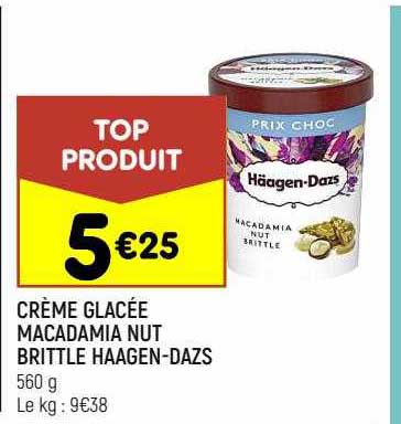 crème glacée macadamia nut brittle häagen-dazs